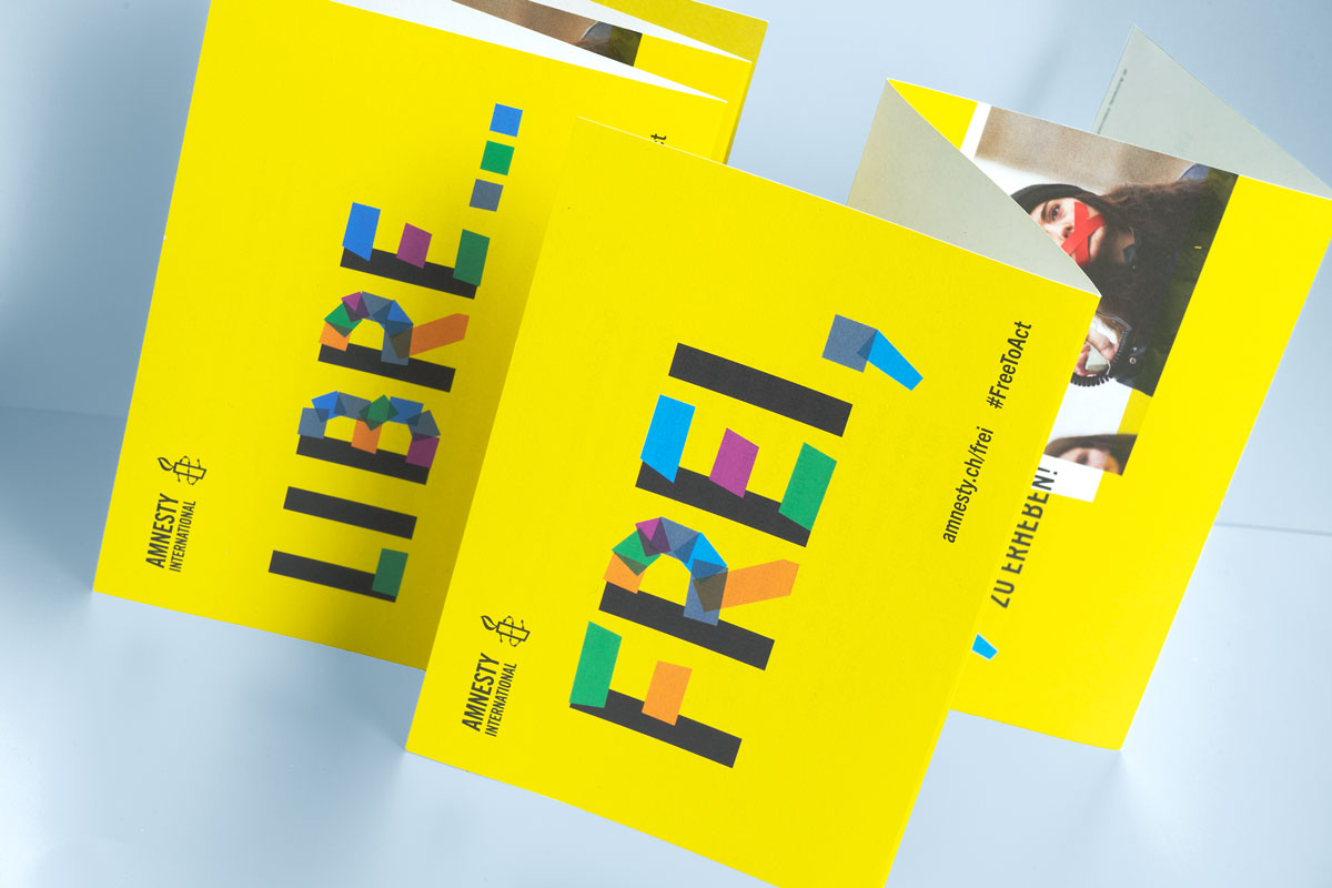 Amnesty International Schweiz, Kampagne «Frei», Leporello