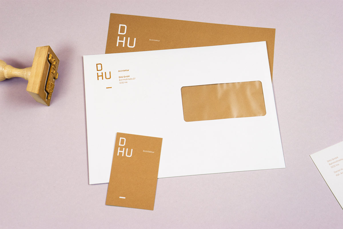 DHU Architektur GmbH, Corporate Design, Briefschaft