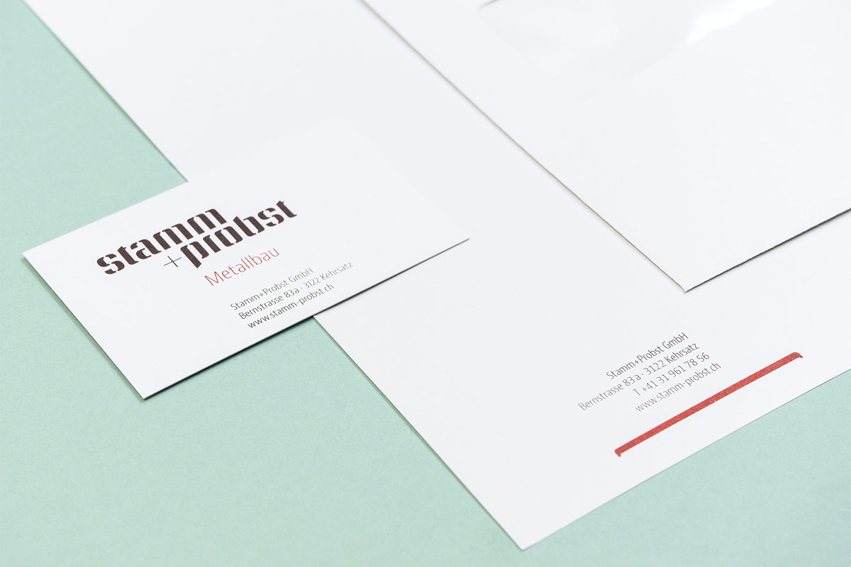 Stamm und Probst Metallbau GmbH, Corporate Design, Briefschaft